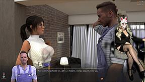 lara croft why undress your skirt in public naughty?