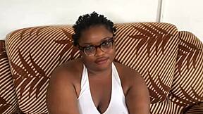 Amateur Babe Squirts on Big Cock During Rough Casting Couch Fuck