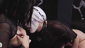 we had such a fun night with my girl after halloween party kisses and all