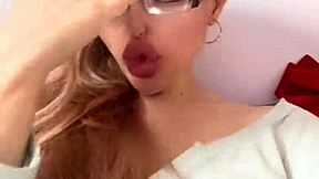 you CAN'T stop STARING at your glasses goddess mistress in POV