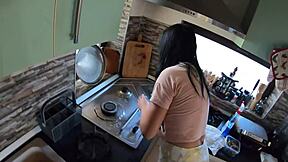 Stepmom calla cheats with ass worship and cum swallow preview