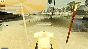 roblox porn features blonde's wild ass shaking ride