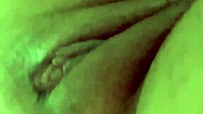 blonde fat wife masturbates her pussy with monster black cock toy