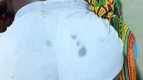 petite ghanaian babe fingers her tight pussy solo at home