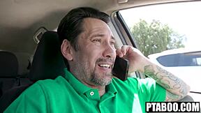 Madison morgan skips panties demands shocked creampie during lunch break sex