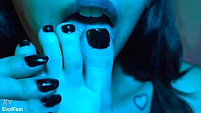 don't you crave licking my soft ticklish latina feet while i choke you with my toes?