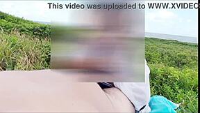 Juicy African Amateur Gets Quick Public Beach Creampie with Outdoor Lick and Pussy Pound