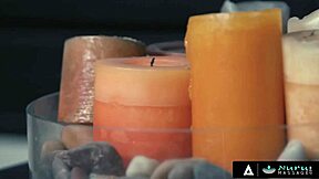 oh man sarah jessie nuru oils me up then deepthroats my cock part 1