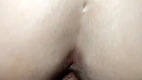 Skinny Brazilian wife moans as I creampie her tight juicy pussy deep