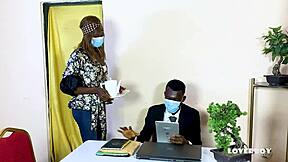 Lover Boy Licks And Fucks Office Secretary At Work Desk