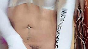 WHITE SNOW TRANSEXUAL SEDUCES WITH CROSSDRESSING TEMPTATION AND DESIRE