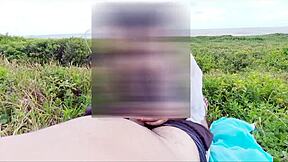 Juicy African Amateur Gets Quick Public Beach Creampie with Outdoor Lick and Pussy Pound