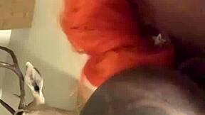 ebony pornstar moans through missionary in hotel with big black cock. rough pounding ends in wet creampie