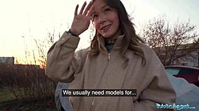 hot venezuelan babe trades blowjob and public fuck for quick cash