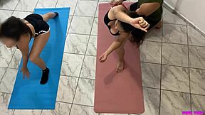 Padrastro Trains Hot Adoptive Hijastras Then Fucks Bent Over Yoga Doggystyle