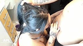 Scarlett's deepthroat blowbang compilation humiliates her fat pussy with bbc