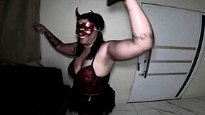 hey ela came back from halloween party with her ass wrecked and creampied full