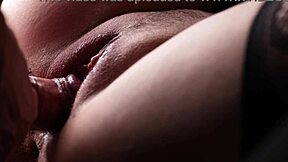 watch this milf's juicy pussy get fucked up close till the hot cumshot