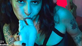 don't you crave licking my soft ticklish latina feet while i choke you with my toes?