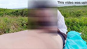 Juicy African Amateur Gets Quick Public Beach Creampie with Outdoor Lick and Pussy Pound