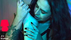 don't you crave licking my soft ticklish latina feet while i choke you with my toes?