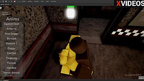 i fuck chika fnaf hard in roblox studio by reshak