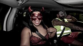 hey ela came back from halloween party with her ass wrecked and creampied full