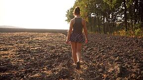 wanna see this schoolgirl's upskirt panties flash? full back cameltoe tease on hidden cam outdoors