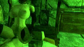 Skyrim's Anri seduces with big tits and ass for young old fuck