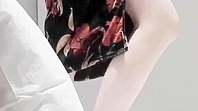 skinny asian college girl in sexy one piece swimsuit shows small tits legs feet softcore