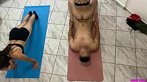 Padrastro Trains Hot Adoptive Hijastras Then Fucks Bent Over Yoga Doggystyle