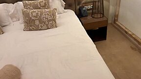 Stepmom Shares Hotel Bed with Stepson for Big Cock Cowgirl Riding Orgasms