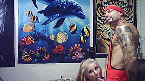 Behind Scenes Porn Shoot Full Nelson Wrestling Challenge Man vs Woman Ends Hot Blowjob Big Natural Tits