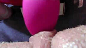 Big clit pussy squirts hard in extreme close-up orgasm homemade view