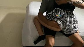 wanna see this cute latina's first homemade fuck after movie?