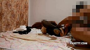 chinese milf enjoys group fun with hubby and friend