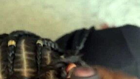 Stepsis best friend brunette sneaks in for sloppy deepthroat blowjob and cumshot