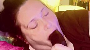 in the bedroom hot thick midget bimbo chokes gags deepthroats big black cock slobbering everywhere