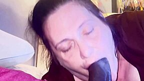 in the bedroom hot thick midget bimbo chokes gags deepthroats big black cock slobbering everywhere