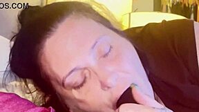 in the bedroom hot thick midget bimbo chokes gags deepthroats big black cock slobbering everywhere