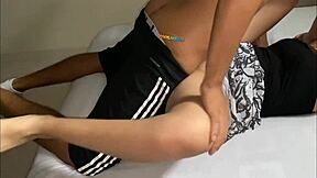 wanna see this cute latina's first homemade fuck after movie?