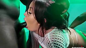 Wow, english slut airtight gangbanged in every hole now!