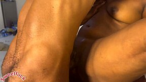 thick ebony big ass bounces on huge black cock