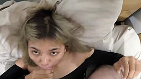 gave my indonesian wife lingerie she sucked reward but spit my cum?