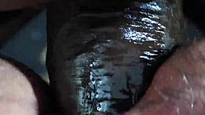 close up on this big fat juicy ass bbw milf granny getting fucked hard by black cock 😍 blowjob creampie cumshot on hijab wife pussy!!