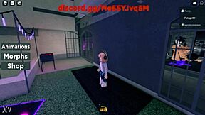 Futanari Girl Dominates Friend in Roblox Sex Scene