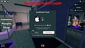 Futanari Girl Dominates Friend in Roblox Sex Scene