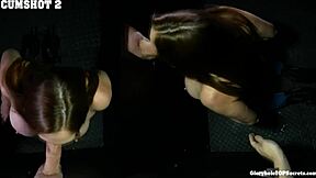 you hate cum taste but tylee forces it down your throat gloryhole style