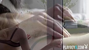 german teen emmi flaunts petite blonde body solo