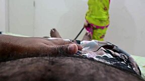 i can't stop flashing my throbbing cock at sexy tamil maid renu